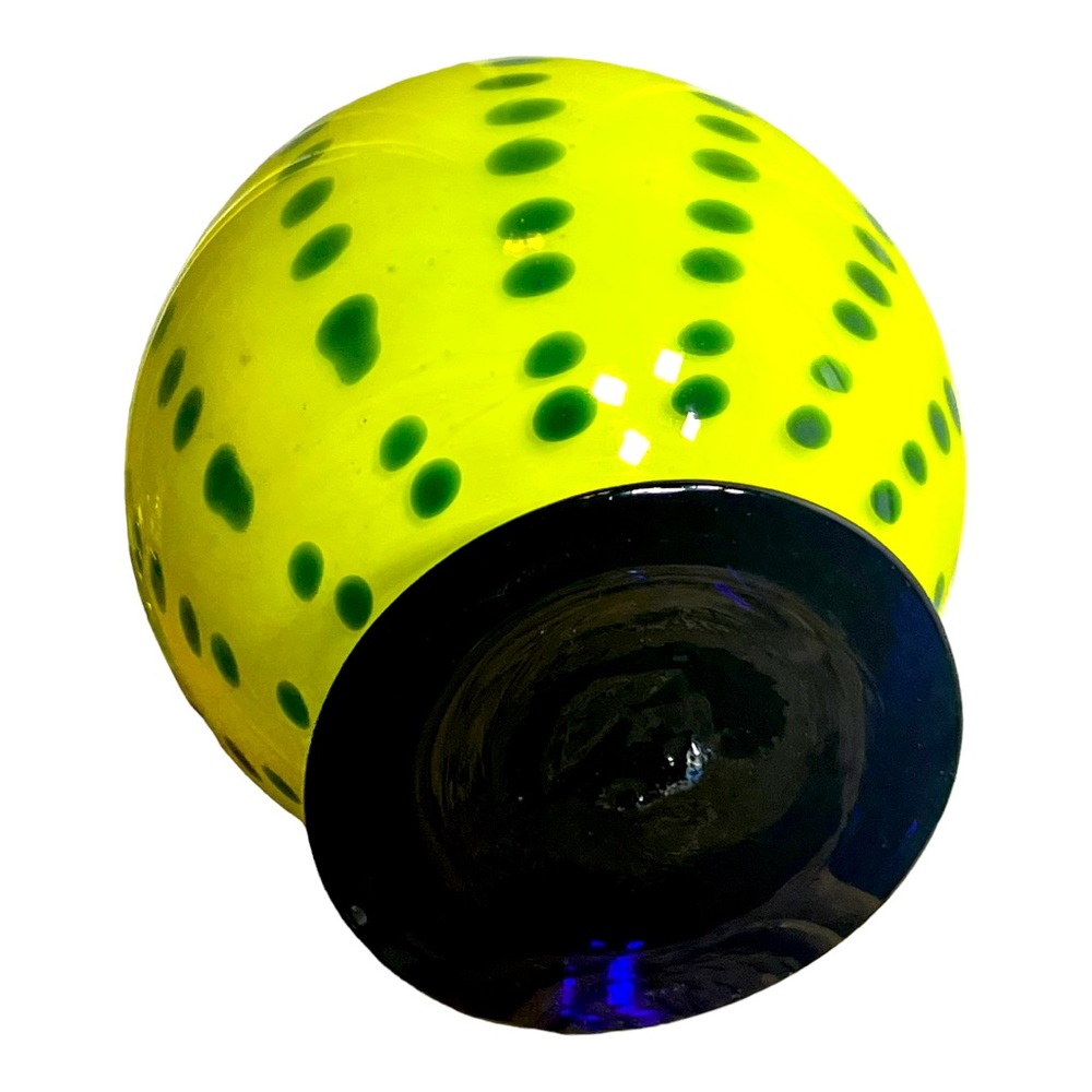 Art Glass Round Vase - Picture 8 of 11